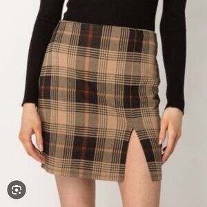 NWT Eclipse plaid skirt size‎ M